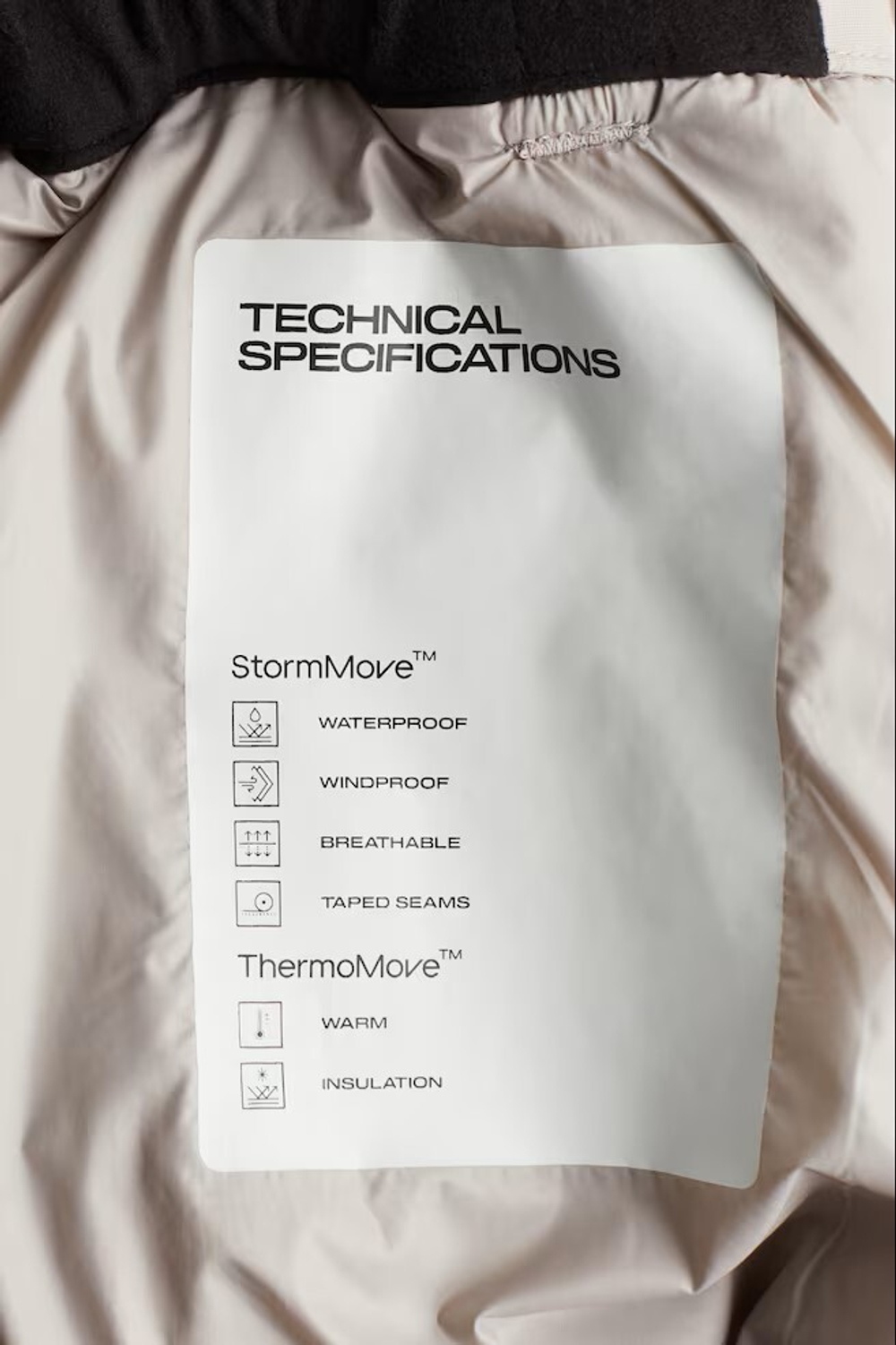 H&M Мягкие лыжные штаны StormMove™, светло-бежевый