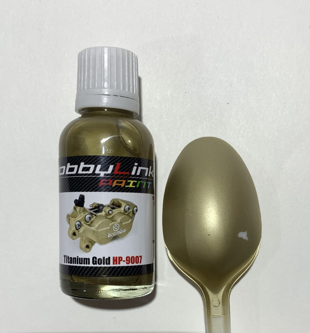 Краска лаковая HobbyLink Titanium Gold HP-9007
