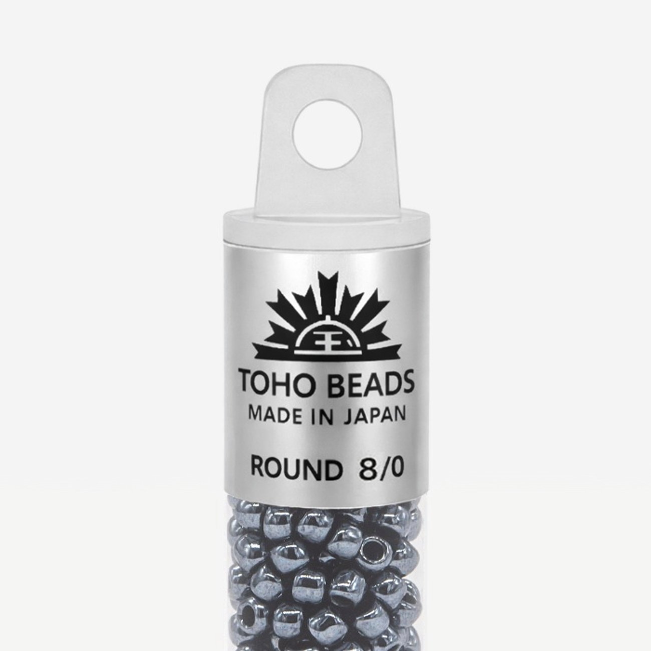 Японский бисер TOHO Round 8/0 (№81), металлизированный, непрозрачный глянцевый