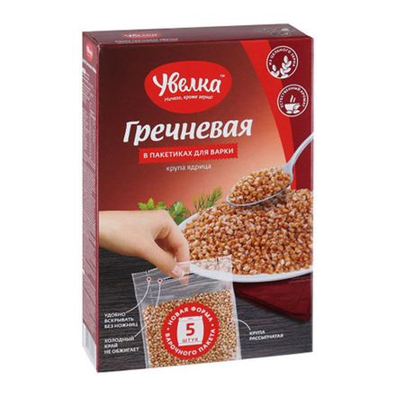 Крупа Гречневая Увелка ядрица 400 гр
