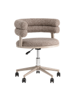 Стул офисный Ponty светло-коричневый бежевые ножки