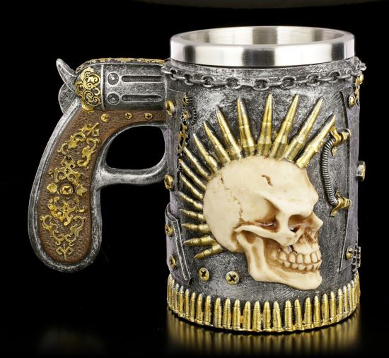 3D Кружка Скелет с пистолетом, 450 мл