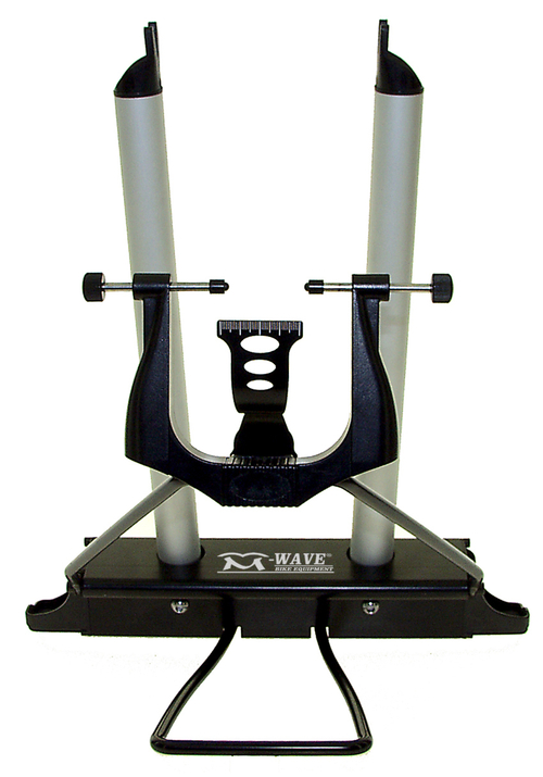 Стенд для регулир. "ВОСЬМЕРКИ" на колесах универсальный алюминий/сталь складной (5) M-WAVE