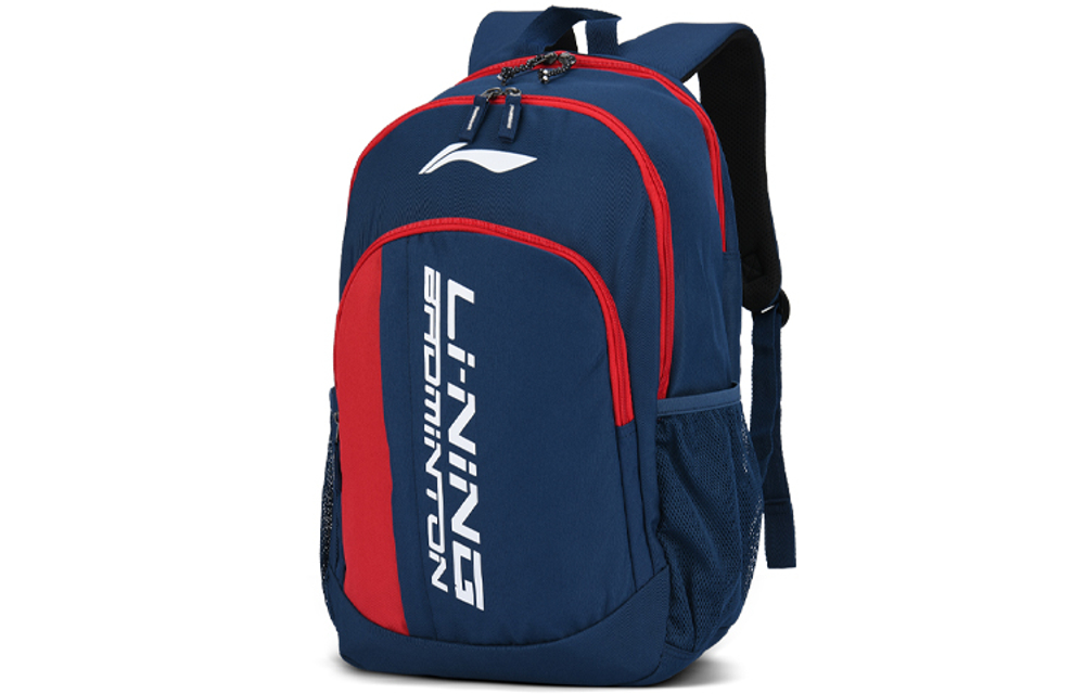 Li Ning Fabric Backpack Regular Unisex Blue/Red