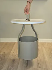 Журнальный столик Doppio N, Ø45х49 см, серый