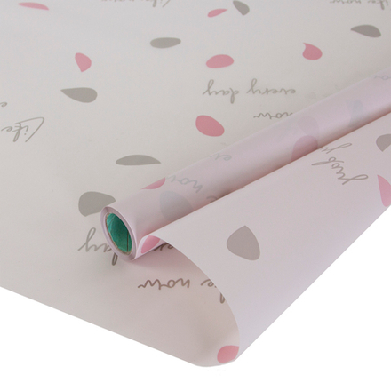 Упаковочная матовая пленка 45мкм (0,6*10 м) Like, Пыльно-розовый, 1 шт.