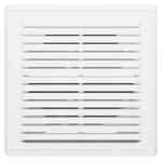 Решетка вентиляционная RBV обр.клапан разъемная 150х150 пластик ERA