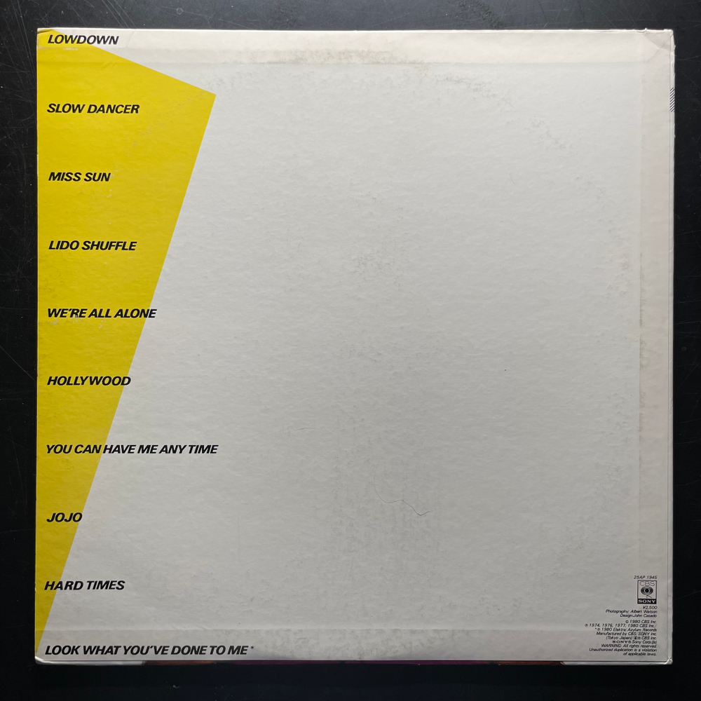 Boz Scaggs – Hits! ( Япония 1980 г.)