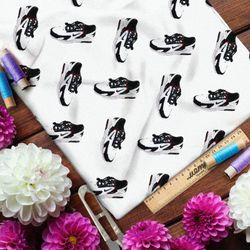 Ткань ниагара чёрно-белые спортивные кроссовки