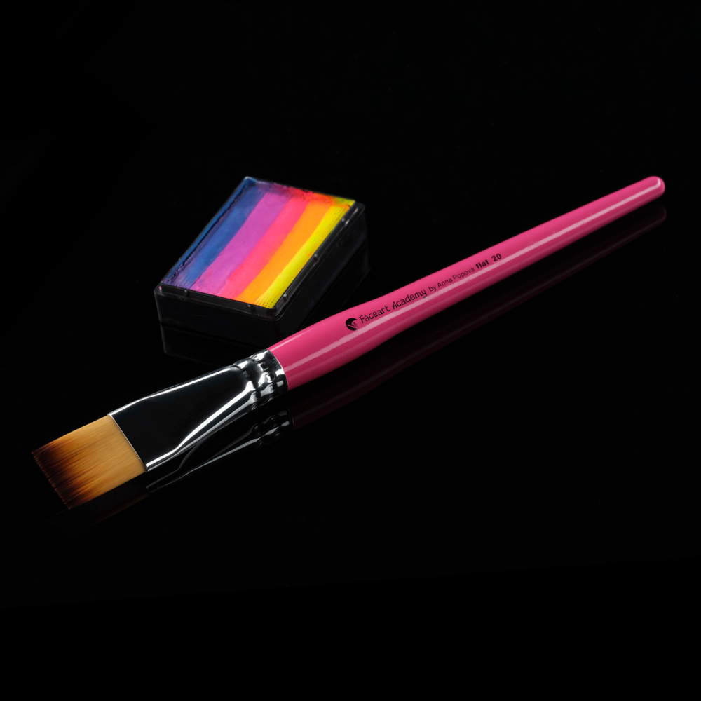 Кисть Faceart Academy плоская 20 мм