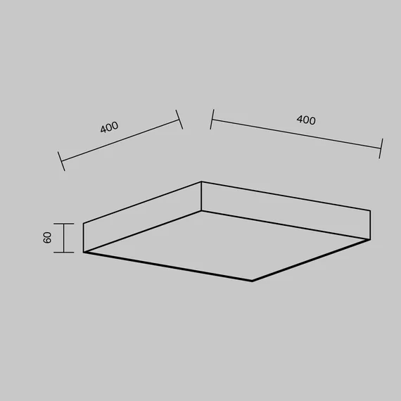 Потолочный светильник Зон / Zon 45 Вт 3000 К 120° Technical c032cl-45w3k-sq-b