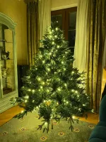 Елка с гирляндой встроенной «Престиж» (Литая хвоя) от 1,2 м до 3 м