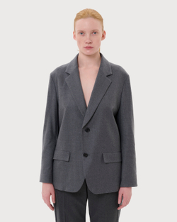 UNDERCOVER ЖАКЕТ КОМБИНИРОВАННЫЙ СЕРЫЙ