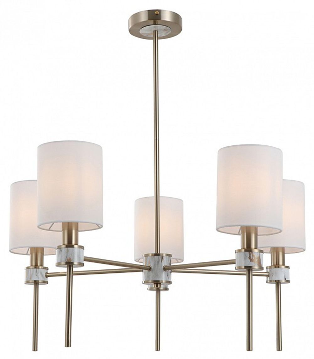 Люстра на штанге Indigo Poesia 13035/5R Brass