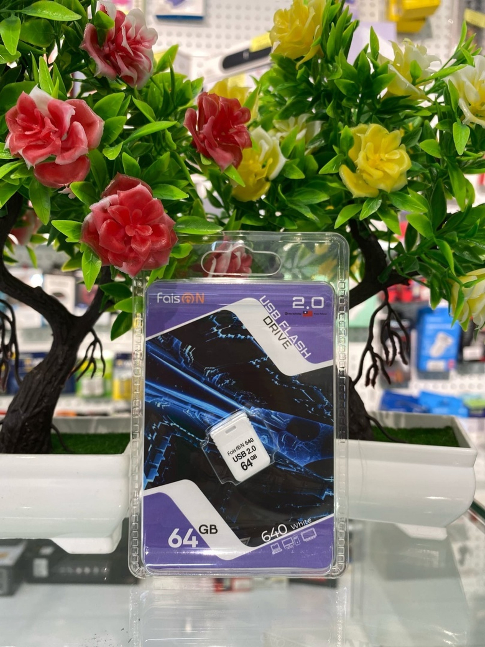 USB Флешка 64GB Faison 640, USB 2.0, белая