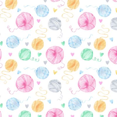 Вязание, клубки для вязания, нитки