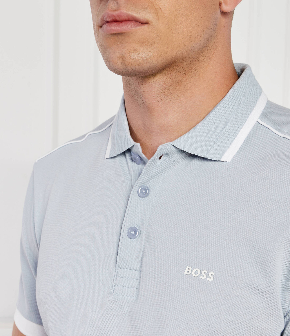 Поло Paddy 1 BOSS GREEN - голубой(50512995)