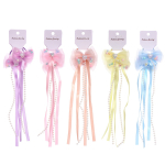 Резинки для волос детские 2шт «КОНФЕТКИ», бантики, микс 5 цветов, d-3см/20