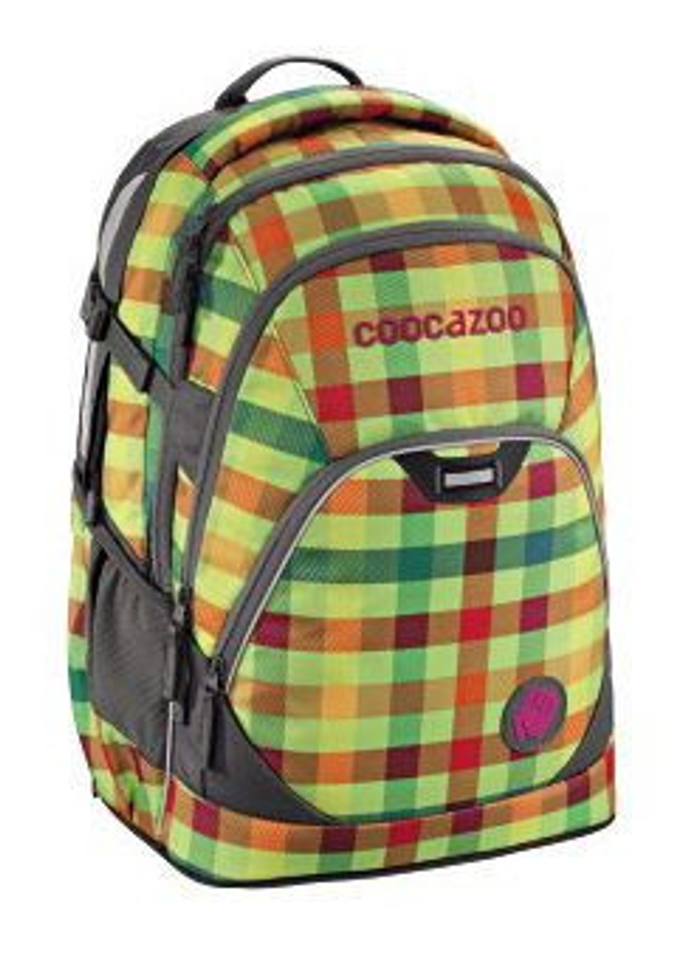 Рюкзак coocazoo EvverClevver2 Hip To Be Square Green зеленый/оранжевый