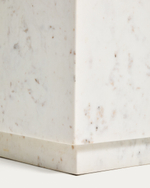 Журнальный столик Sorein из белого мрамора 50 x 50 см