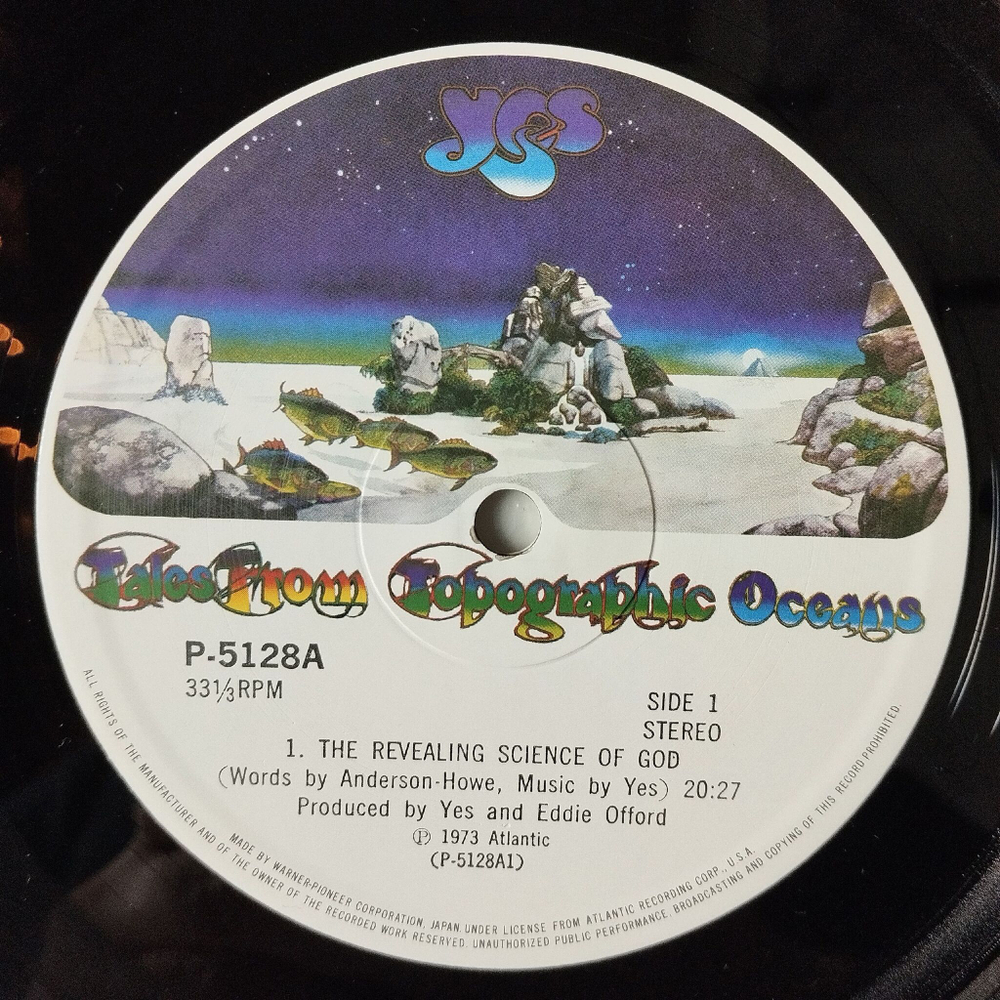 Винтажная виниловая пластинка LP Yes Tales From Topographic Oceans (Japan 1973) (Obi) The Remembering