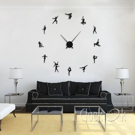 Настенные 3D часы Художественная гимнастика