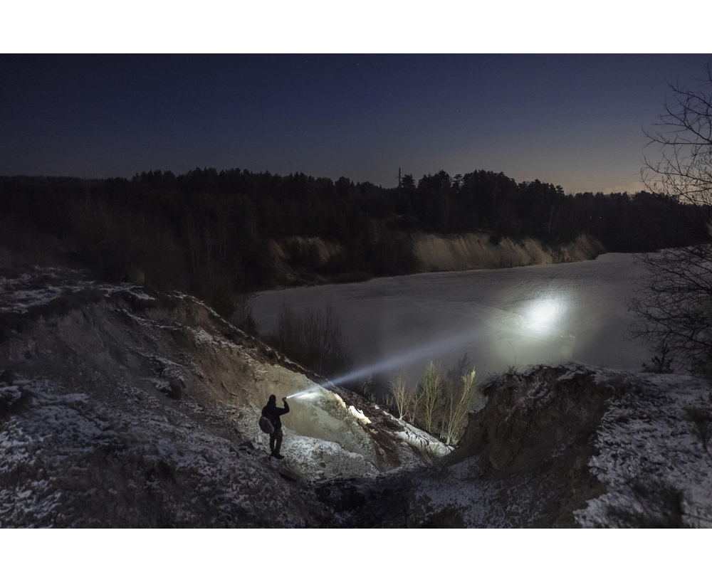 Фонарь светодиодный тактический Armytek Dobermann, 1150лм, холодный свет (без аккум. в комплекте)