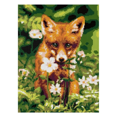 Алмазная мозаика 30*40см полн.заполн. "Лисичка" (Lori)