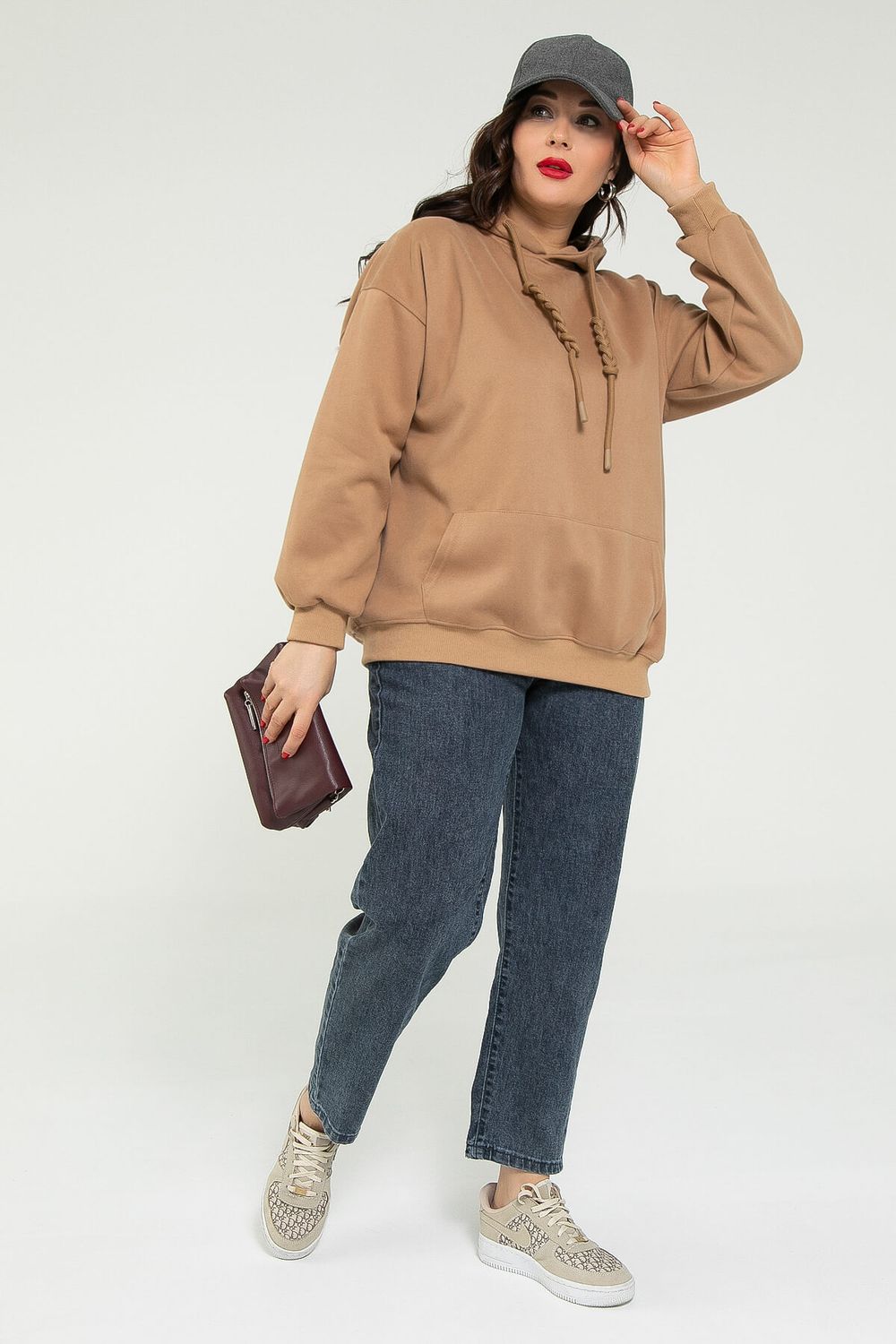 Худи Выше неба (коричневое) Б12919-4М LT Collection