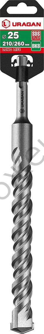 URAGAN 25х260 мм, SDS-plus бур (29311-260-25)