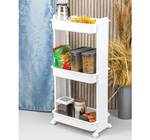 Стойка на колесах широкая (3 секции) М2733, белый