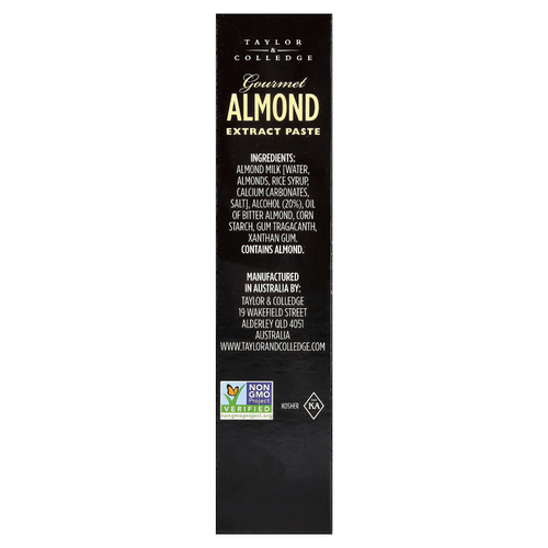 Taylor & Colledge, Паста с экстрактом миндаля для гурманов, 40 г (1,4 унции)