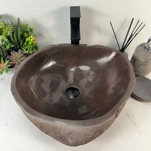 Раковина из речного камня RS-65291 48*45*15 0857