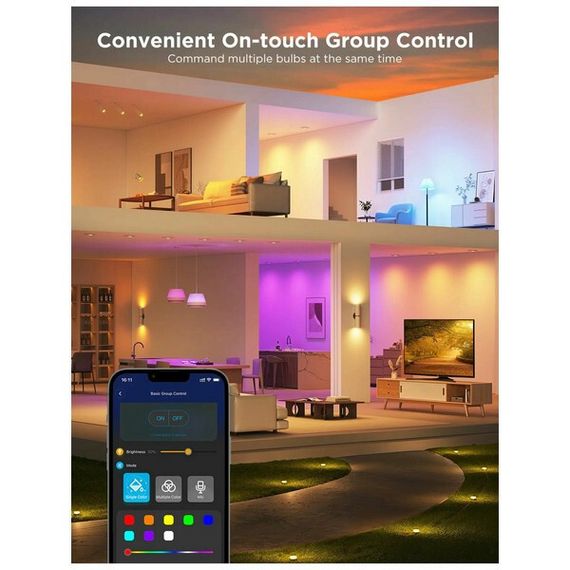 Комплект умных светодиодных ламп Govee GU10 Bulb RGBWW Wifi+Bluetooth 400 Lm (2 шт.) B600D3C1