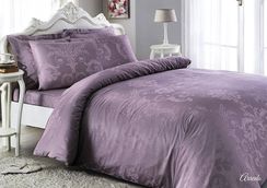 Постельное белье ARREDO фиолетовый  жаккард deluxe TIVOLYO HOME Турция