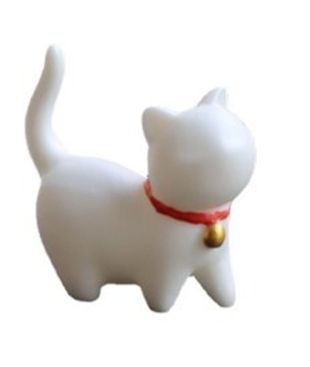 278194 Фигурка "Котёнок" 44*37мм, белый матовый фарфор