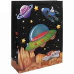 Пакет подарочный «Космос» 31*40*12 см