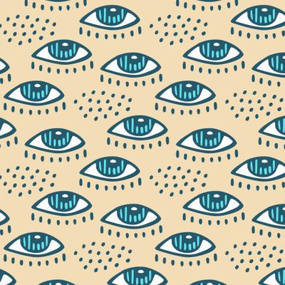 Buy fabric magic eyes black