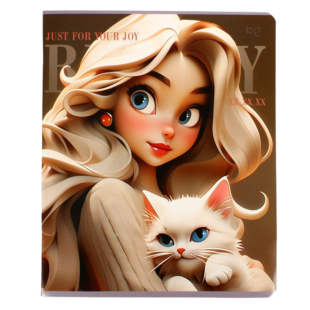 Тетрадь 40л., А5, клетка "Beauty" (BG)