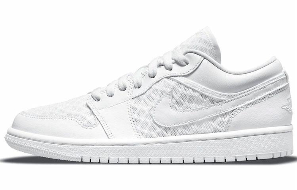 Кроссовки Jordan Air Jordan 1 Low All-White (Женская размерная сетка)