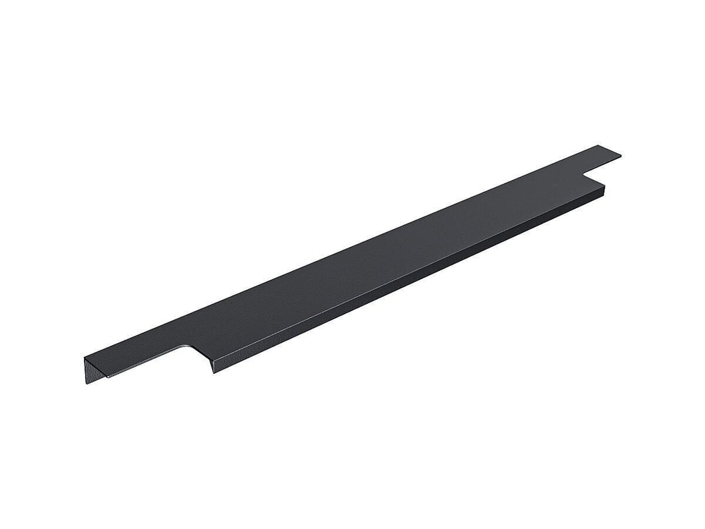 Ручка торцевая мебельная Т-2 Матовый черный Алюминий анодированный