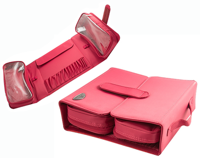 Бьюти косметичка розовая для хранения кистей и косметики.