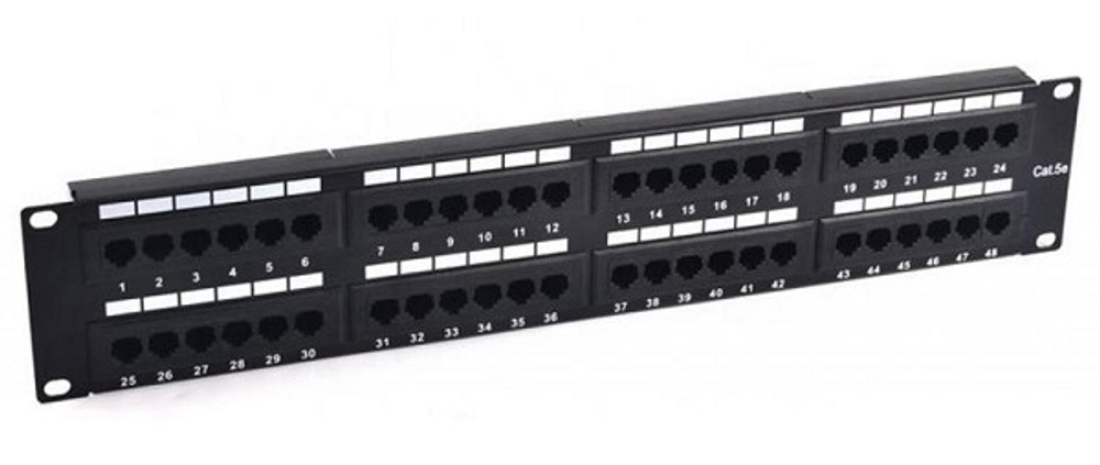 Патч-панель 19, 48xRJ45, UTP, Кат. 5е SUPRLAN 10-0405