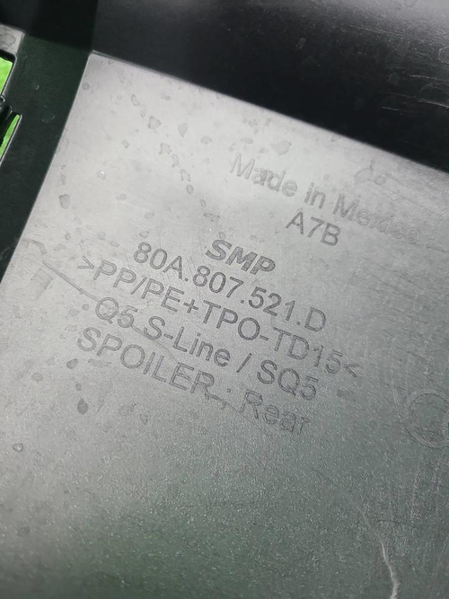Юбка заднего бампера Audi Q5 2 80A (17-20) S-Line