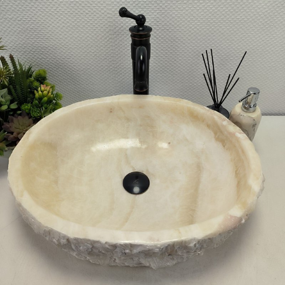 Раковина из оникса Erozy White EO-62310 53*42*15 0104