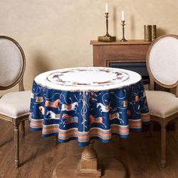 СКАТЕРТЬ КРУГЛАЯ "PASSAGE" 190СМ ,БЕЛЫЙ, 100% ХЛОПОК,ТВИЛ,ПРОПИТКА