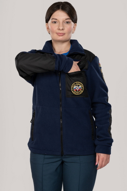 Куртка флисовая женская МЧС (с шевронами)