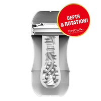 Красный мастурбатор 15,5см для устройства с вращением и созданием вакуума Tenga Rolling Gyro Roller Cup Regular TOC-101GR