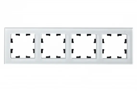 Рамка 4-м AtlasDesign Nature стекло бел. SE ATN320104