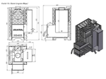 Печь для бани "Кратер 16" бак
